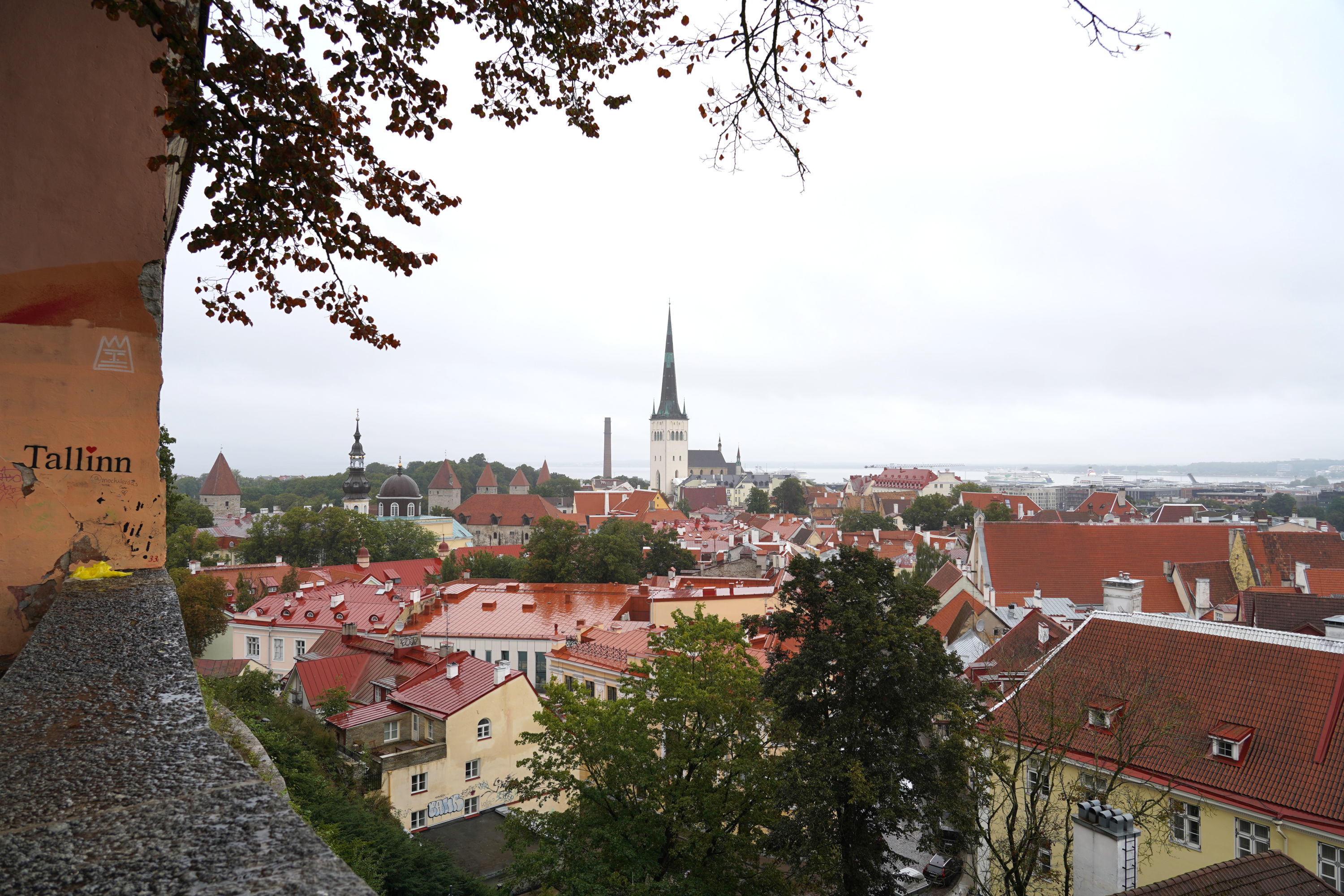 Blick auf die Olaikirche, Tallinn